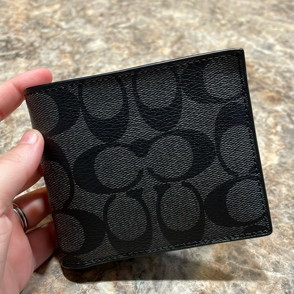 Charcoal/Black Coach 3-1 Wallet (NWT!) - Picture 1 of 8